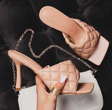 Load image into Gallery viewer, Plaid High Heel Shoes
